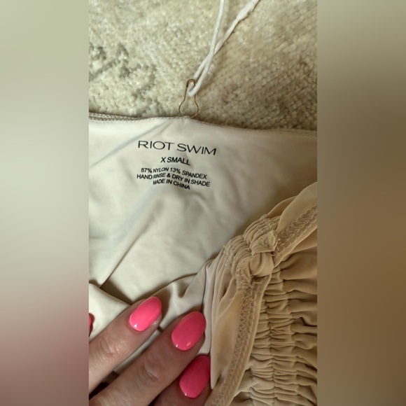 Colt One Piece in Coconut & cover up skirt 
Riot Swim - Picture 7 of 7